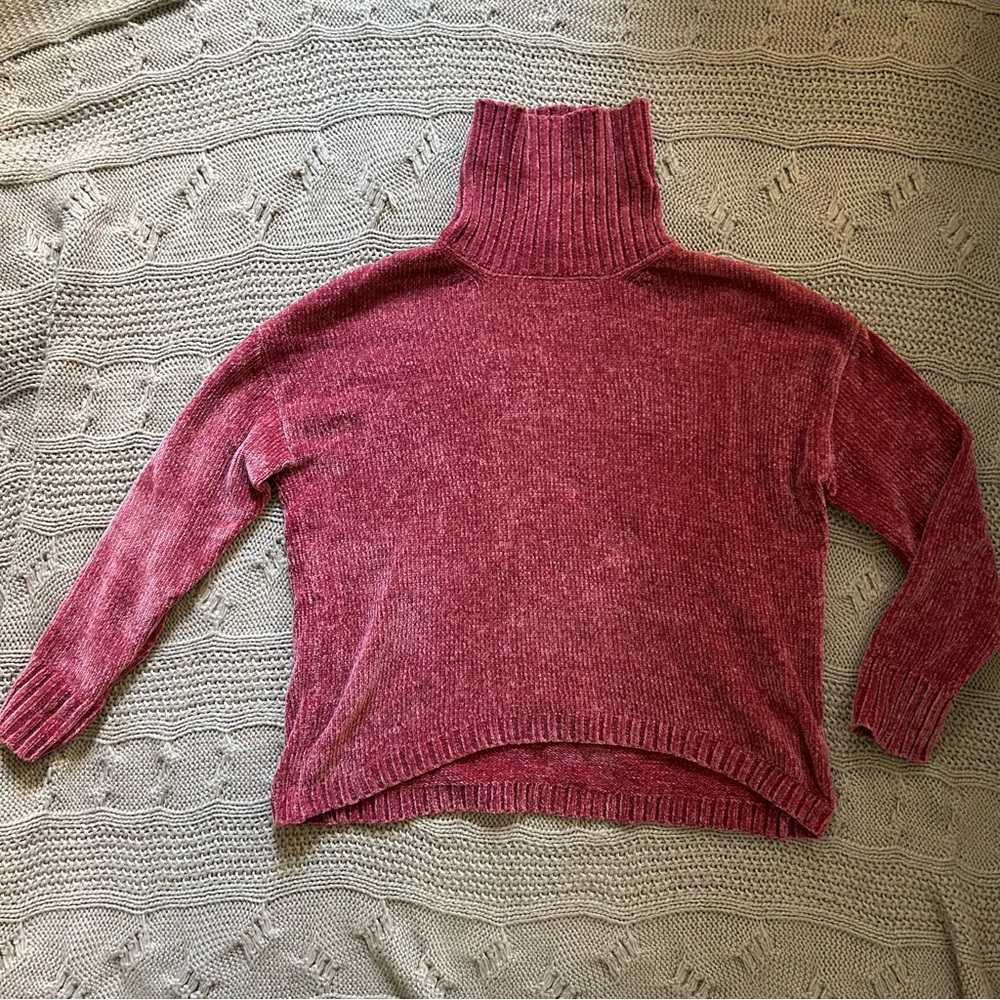 Forever 21 Berry Turtleneck Sweater
